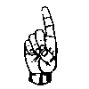 ASL finger spelling d