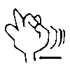 JSL finger spelling zu (du)