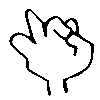 JSL finger spelling tsu