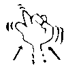 JSL finger spelling small tsu